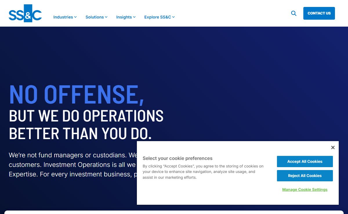 SS&C Technologies - Investment Management Software & Services
