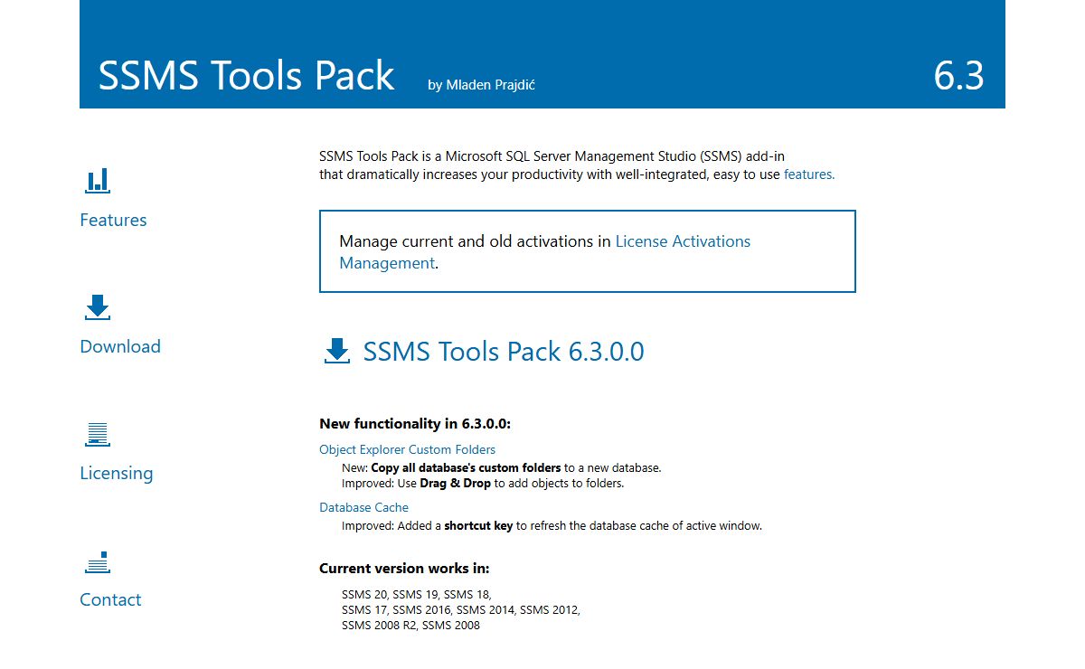 SSMS Tools Pack