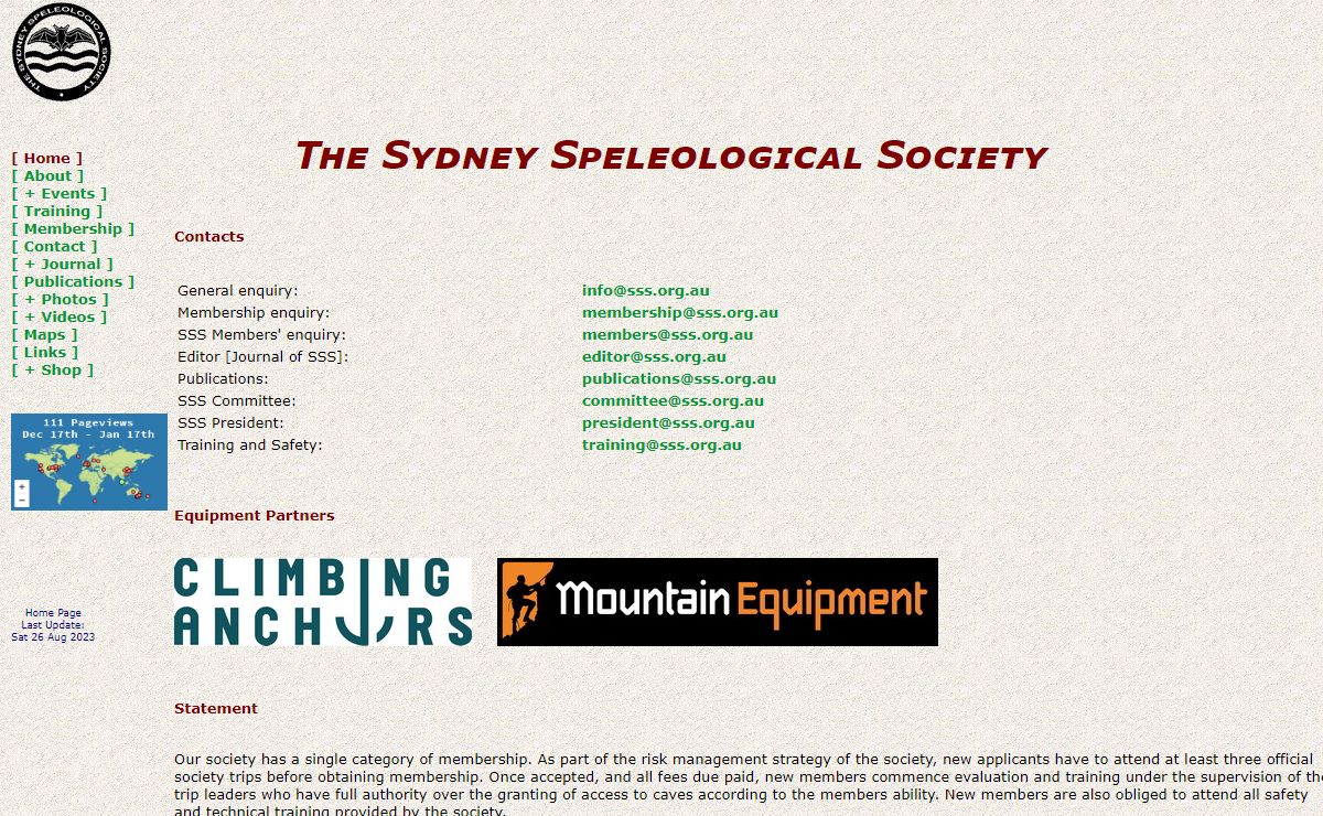 SSS - Sydney Speleological Society