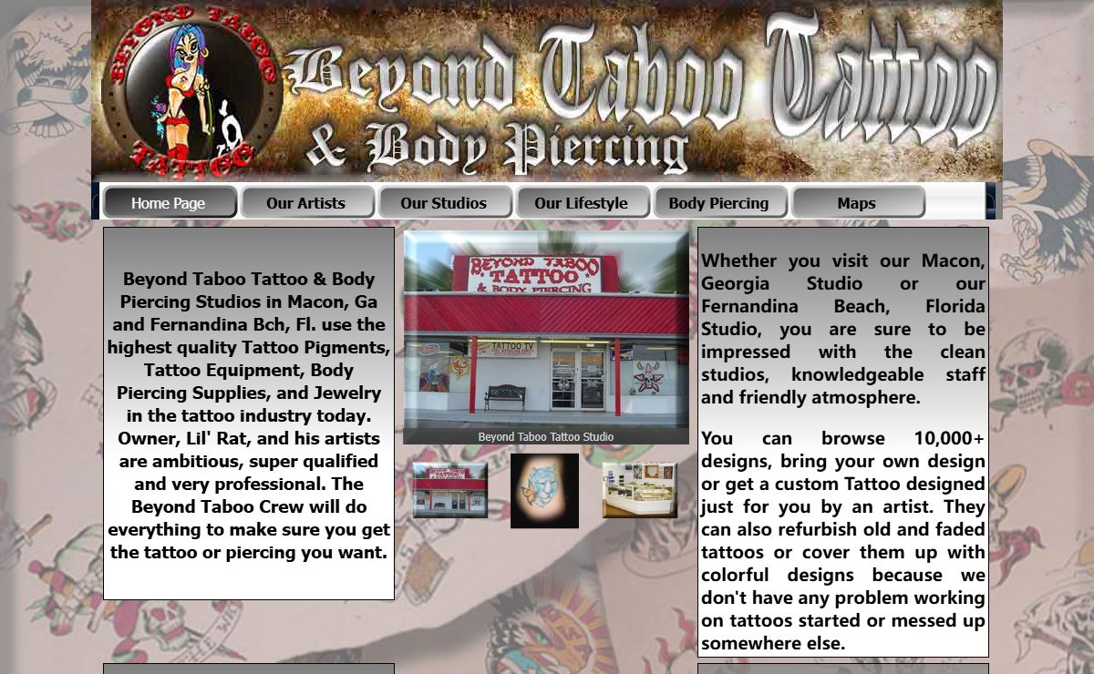 Beyond Taboo Tattoo and Body Piercing Studiios - Beyond Taboo Tattoo