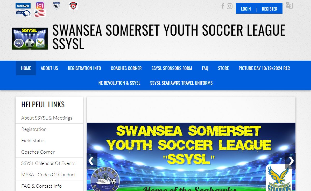 Swansea Somerset Youth Soccer League > Home
