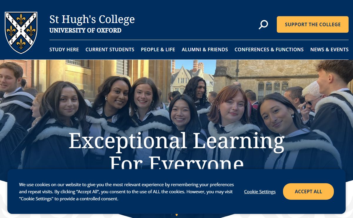 Exceptional Learning For Everyone - St Hugh's College
