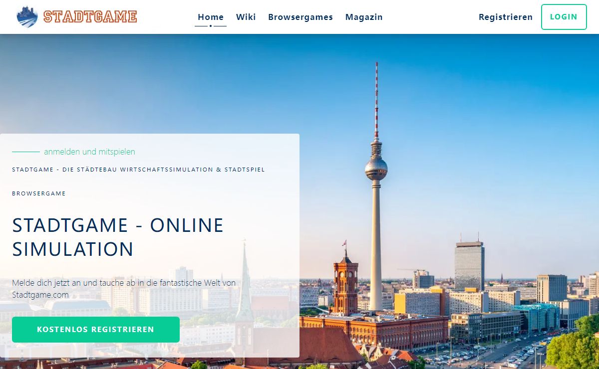 Stadtgame » Städtebau-Browsergame und Wirtschaftssimulation
