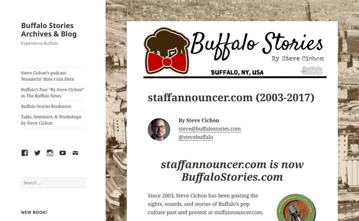 staffannouncer.com (2003-2017) - Buffalo Stories Archives & Blog