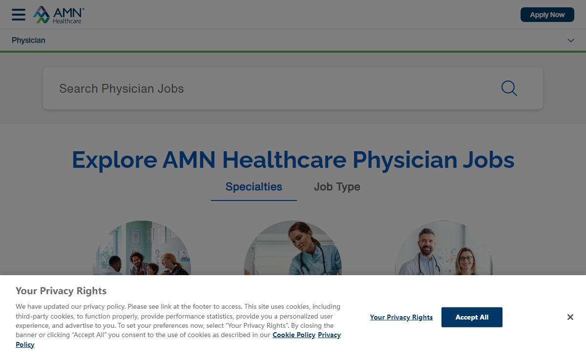 Physician Jobs: Locum Tenens and Perm | AMN Healthcare
