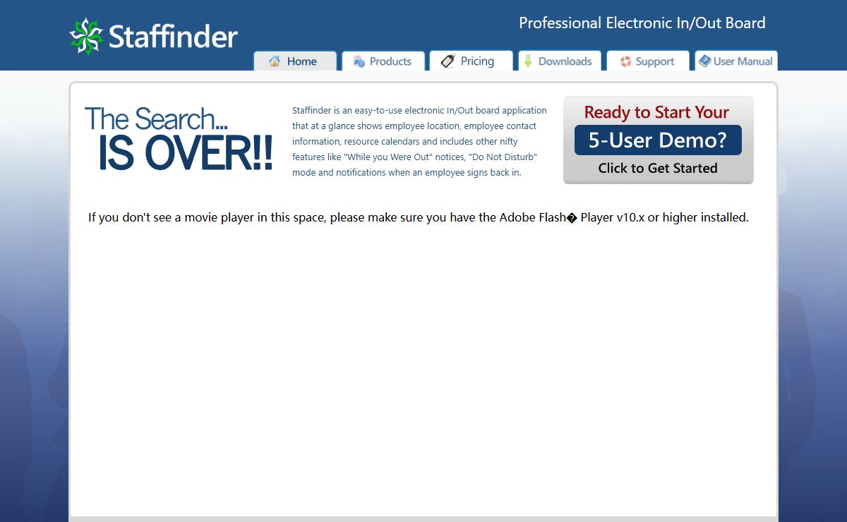 Staffinder Professional Electronic In/Out Board Software