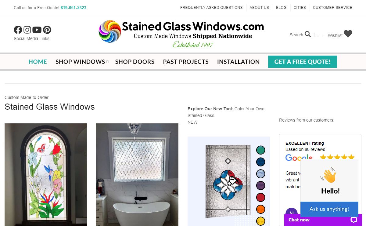 Stained Glass Windows | Custom made | Shipped Nationwide