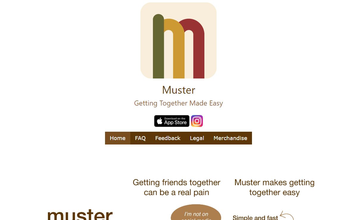 Muster - Getting Together Made Easy