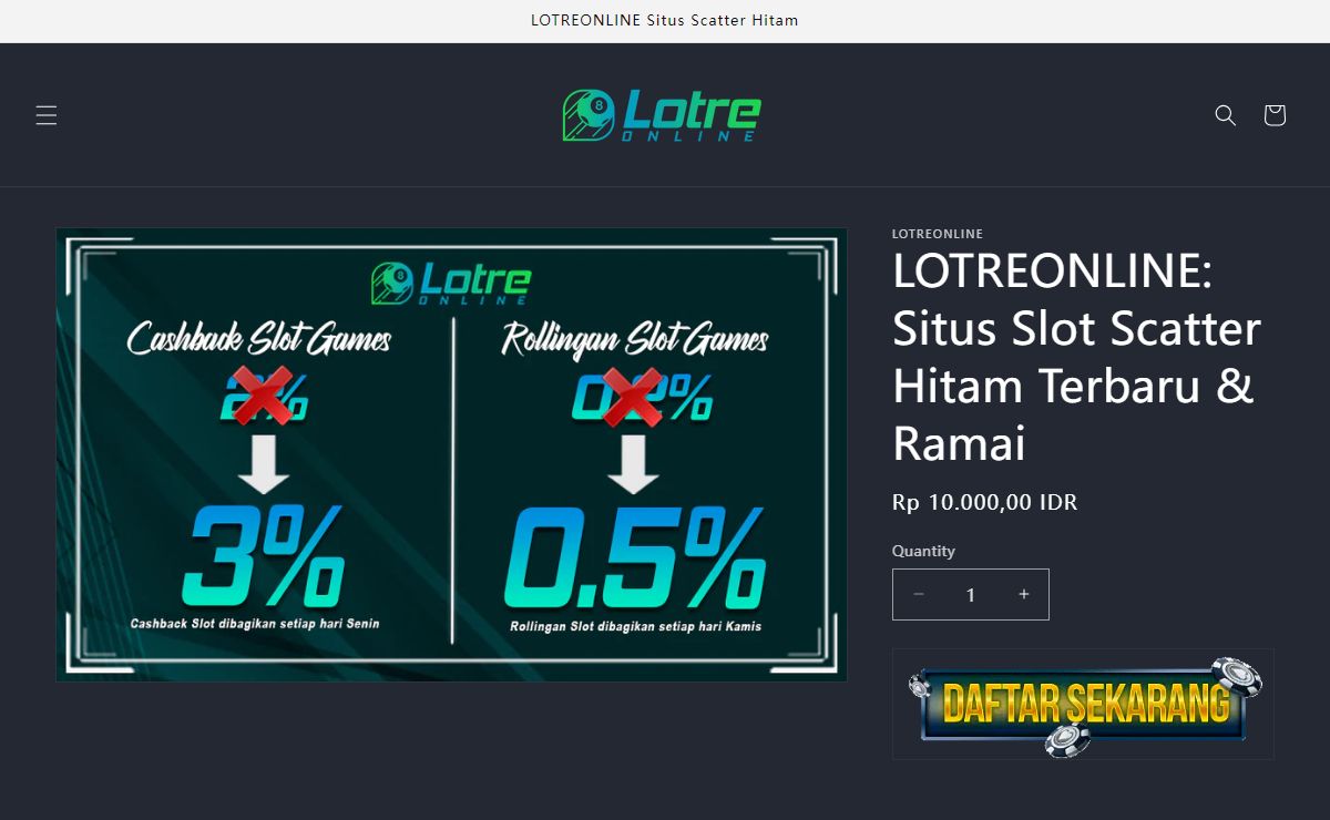 LOTREONLINE: Situs Slot Scatter Hitam Terbaru & Ramai
