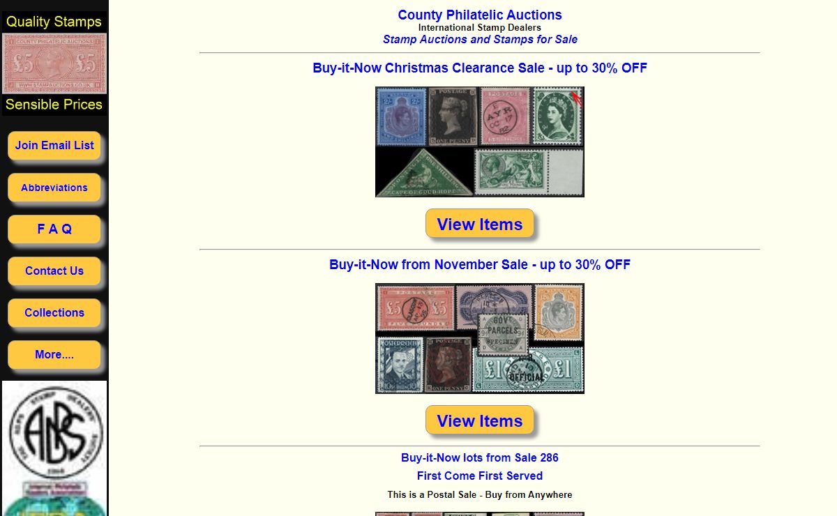 Postage Stamp Auctions - Stamps for Sale. Quality at Sensible Prices