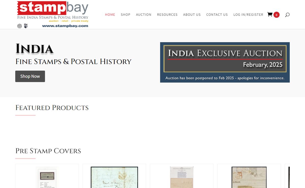 Stampbay, Inc. | Fine India Stamps & Postal History