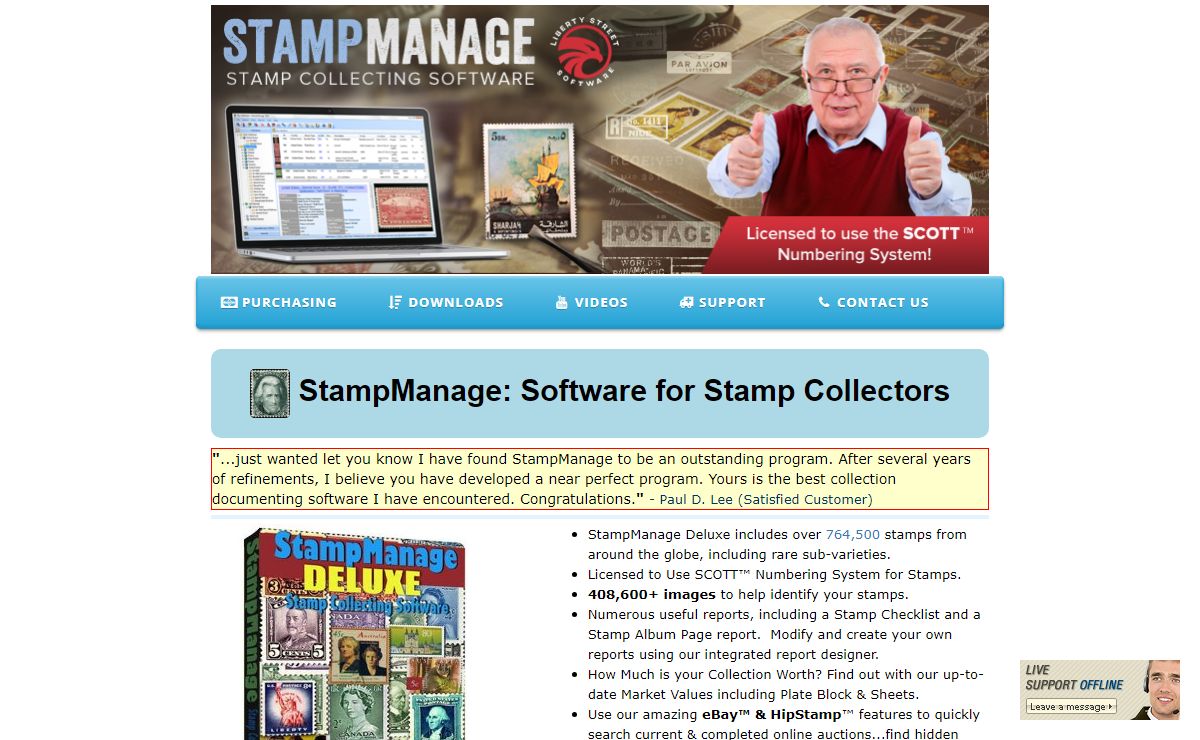 Stamp Collecting Software with SCOTT Numbers | StampManage