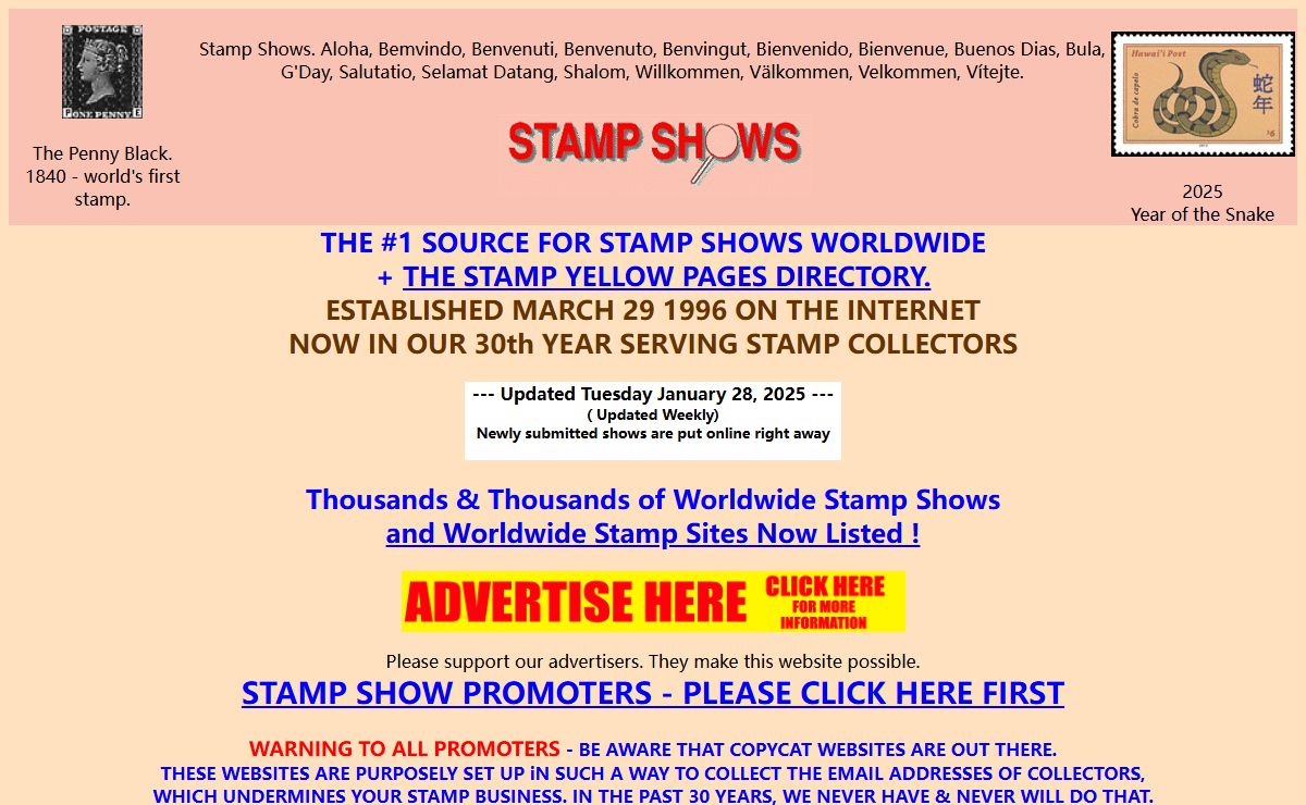 Stamp Shows Worldwide
