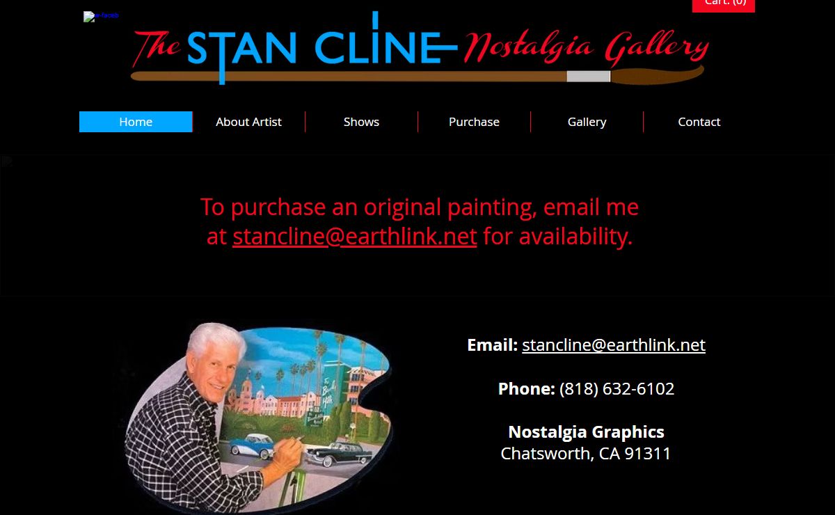 The Stan Cline Nostalgia Gallery - Paintings of the Past