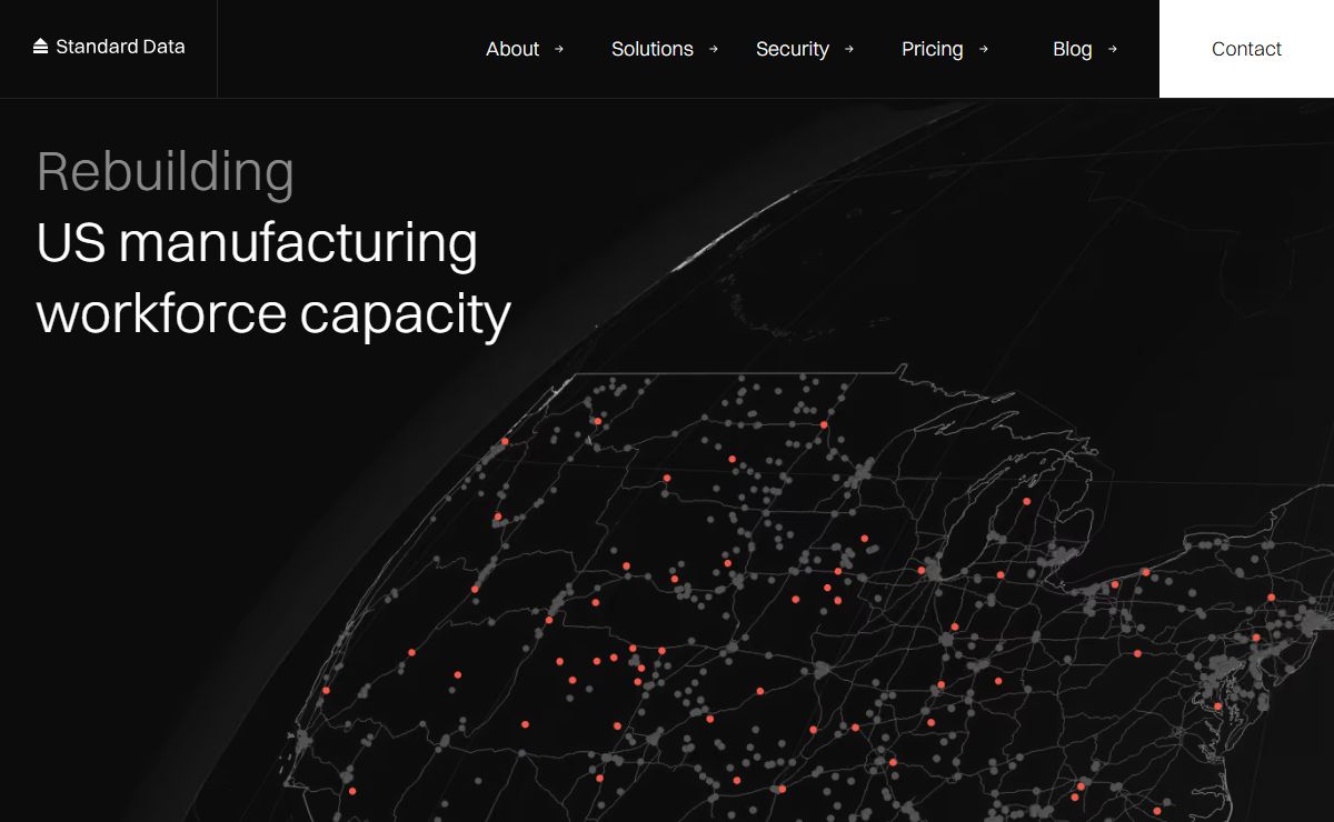 Standard Data | Revitalizing U.S. Manufacturing