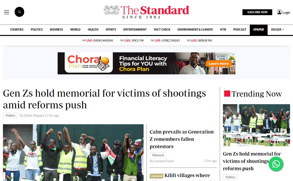 The Standard - Kenya & World News | Latest and Breaking news