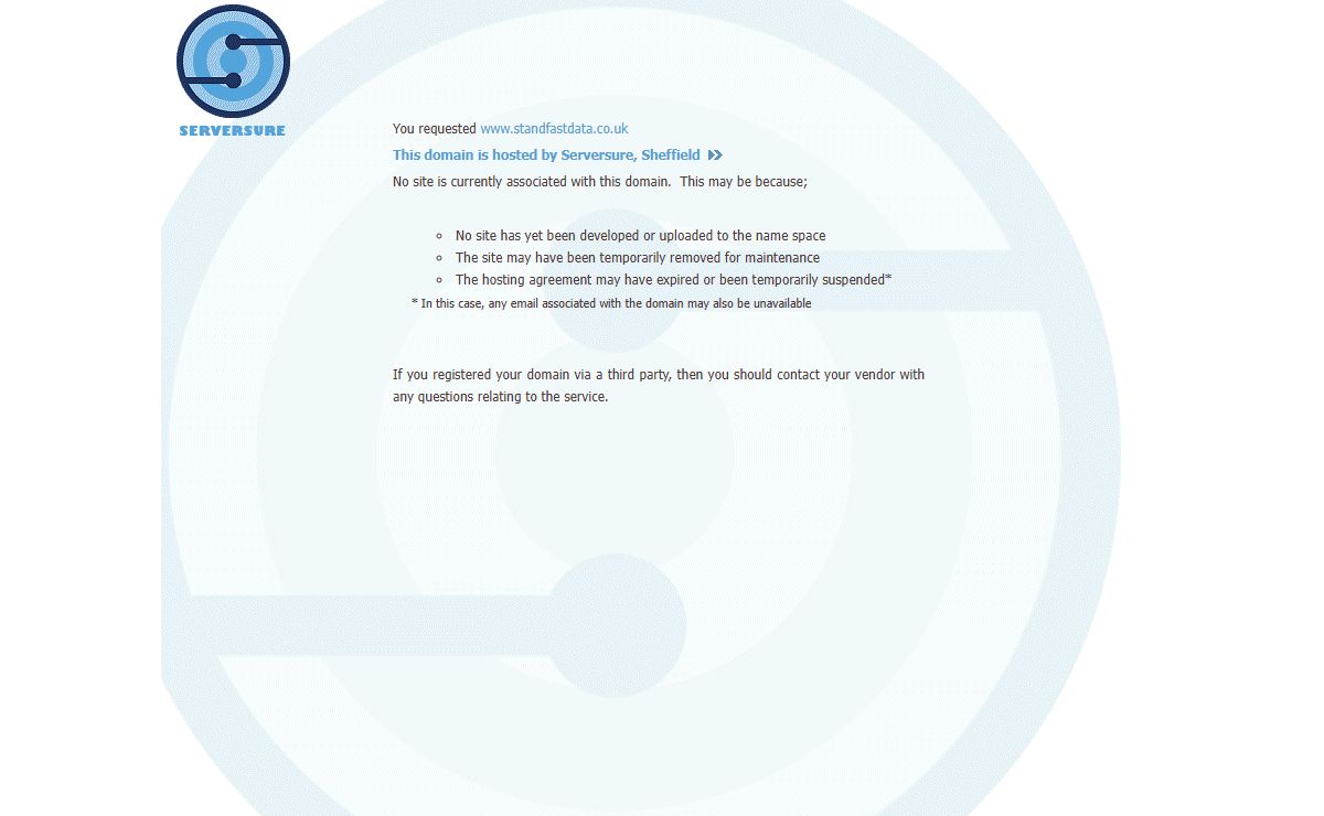 Web Site and Server Hosting by Serversure, Sheffield, UK