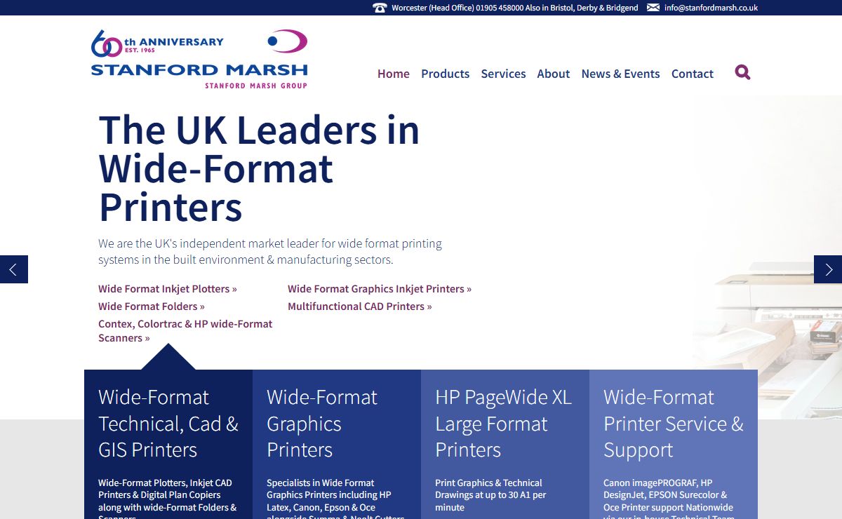 Wide-Format Printers | Wide-Format Graphic Plotters | Stanford Marsh | Stanford Marsh