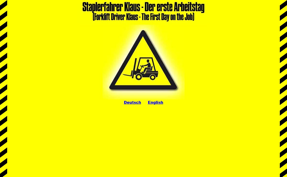 Staplerfahrer Klaus