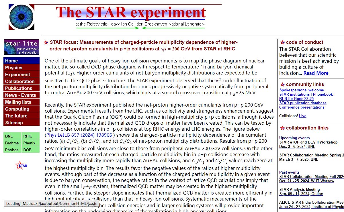 STAR: The STAR Collaboration