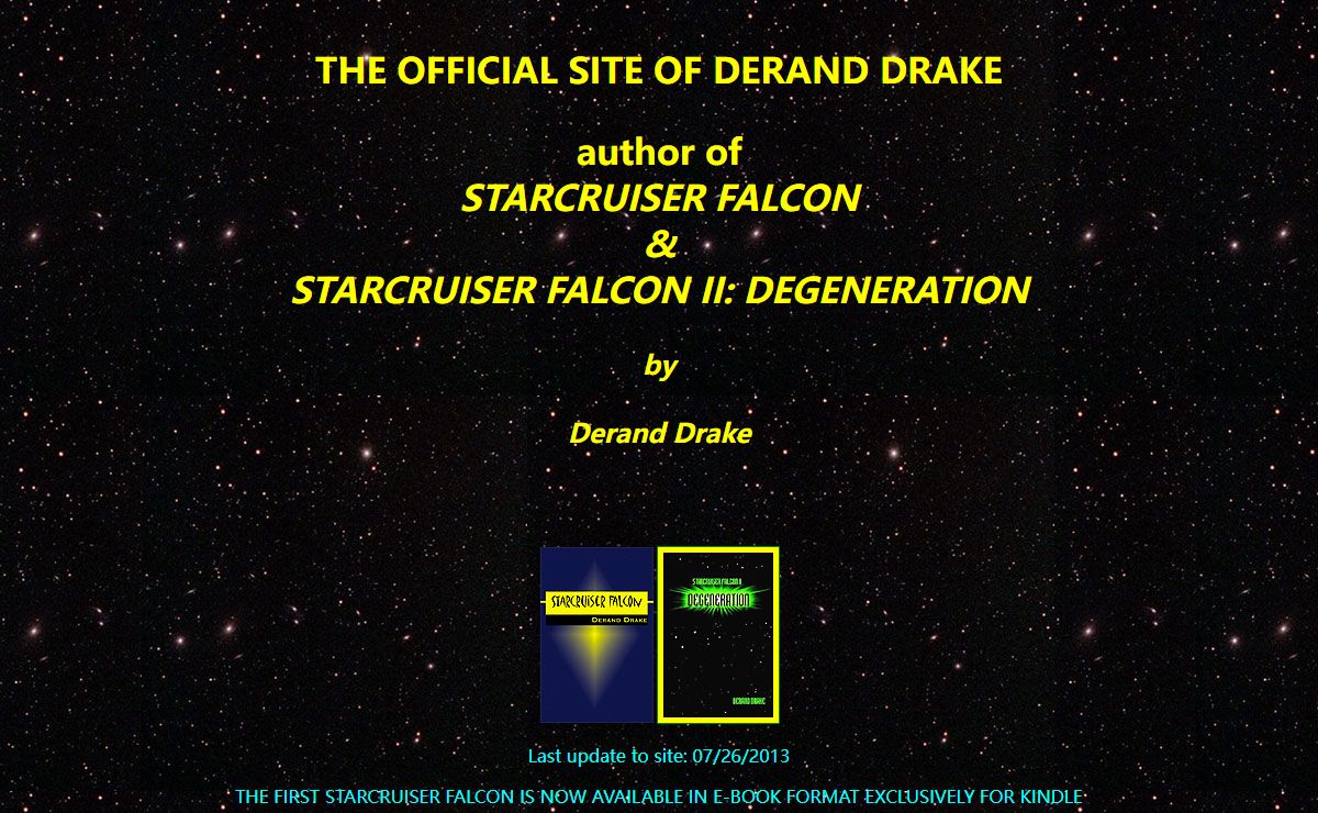 Official Web Site of Starcruiser Falcon and author Derand Drake