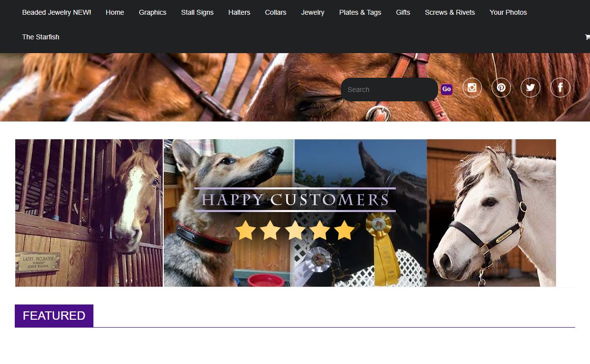 Starfish Farms Personalized Horse & Pet Products