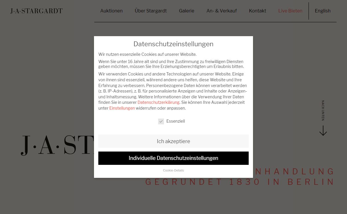 J.A. Stargardt Autographen Berlin