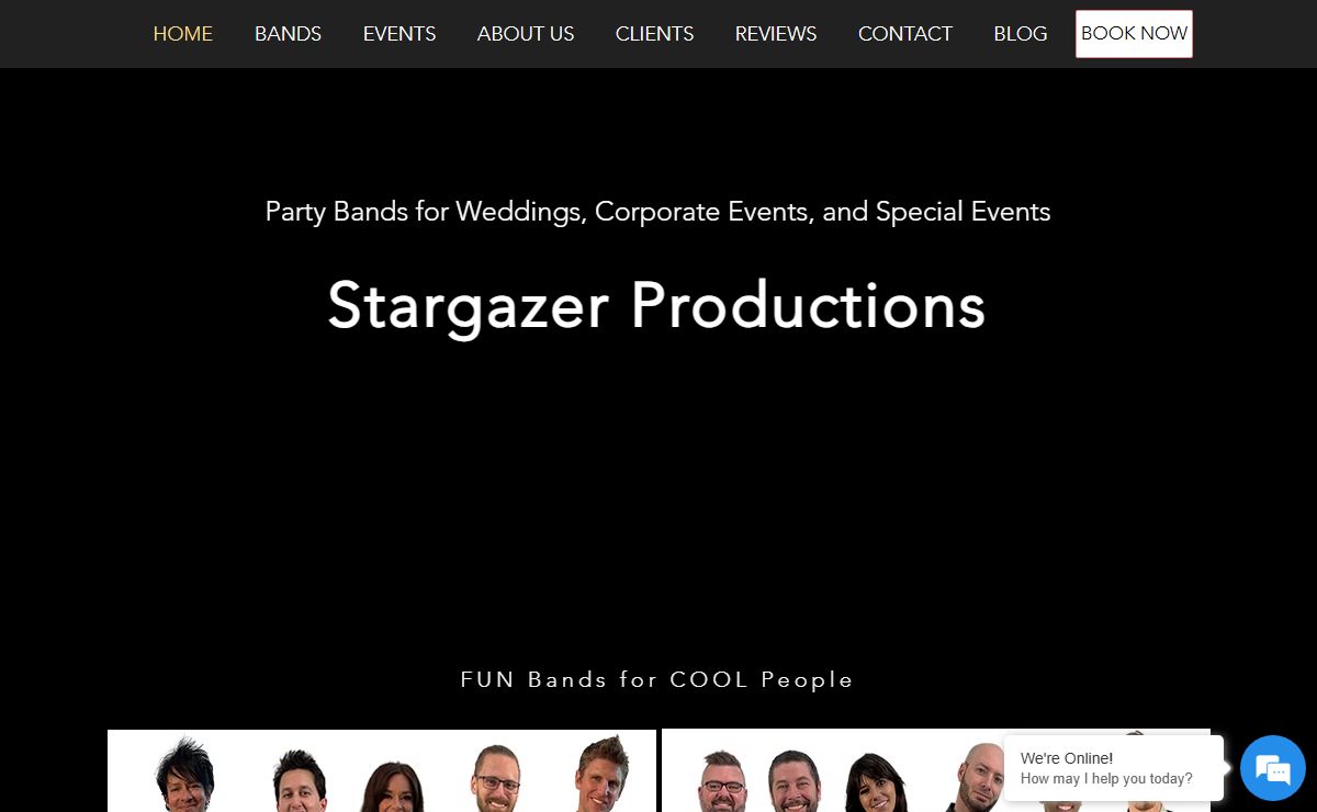 Texas Party Bands for Weddings and Events | Bands for Hire | Stargazer Productions