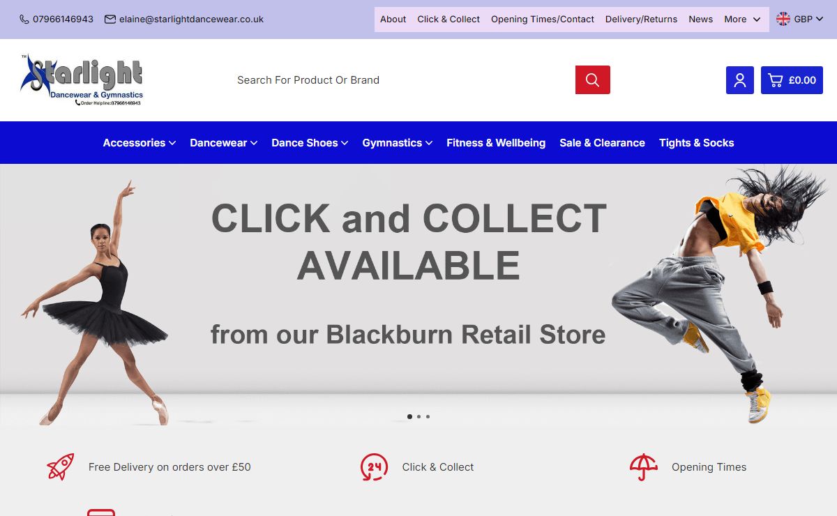 Dancewear, shoes, Gymnastics at affordable prices