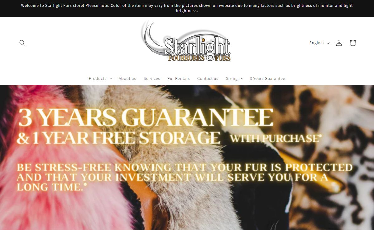 Starlight Furs - Canadian fur manufacturer - Montreal Fur Boutique