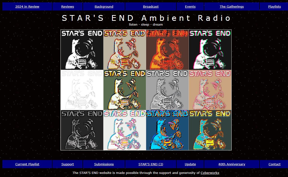 STAR'S END Ambient Radio - Home