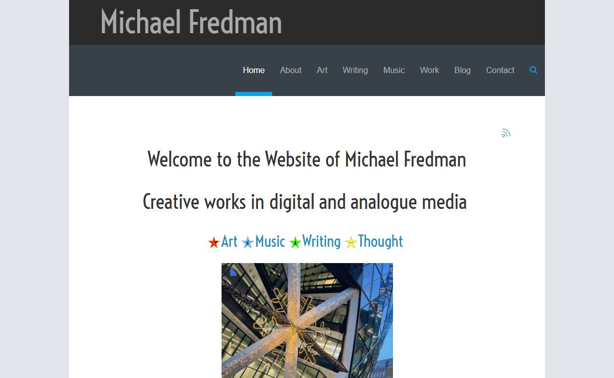 Michael Fredman art, music, creative works