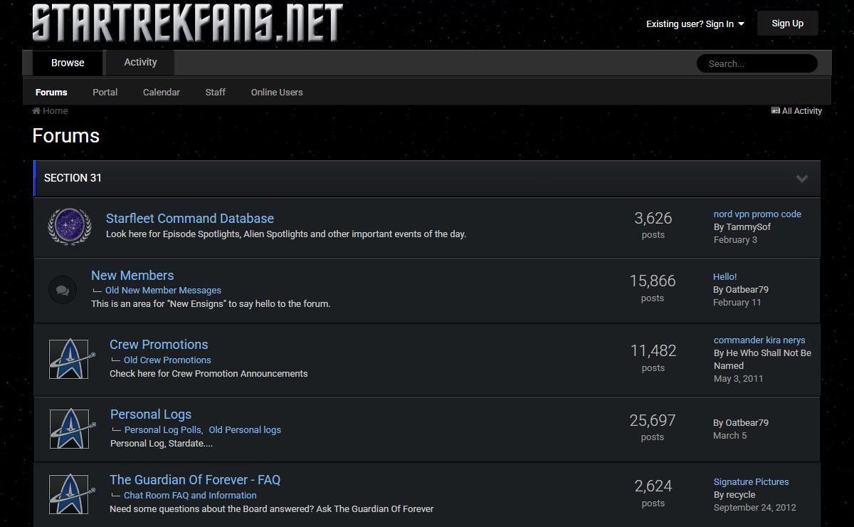 Forums - STARTREKFANS.NET