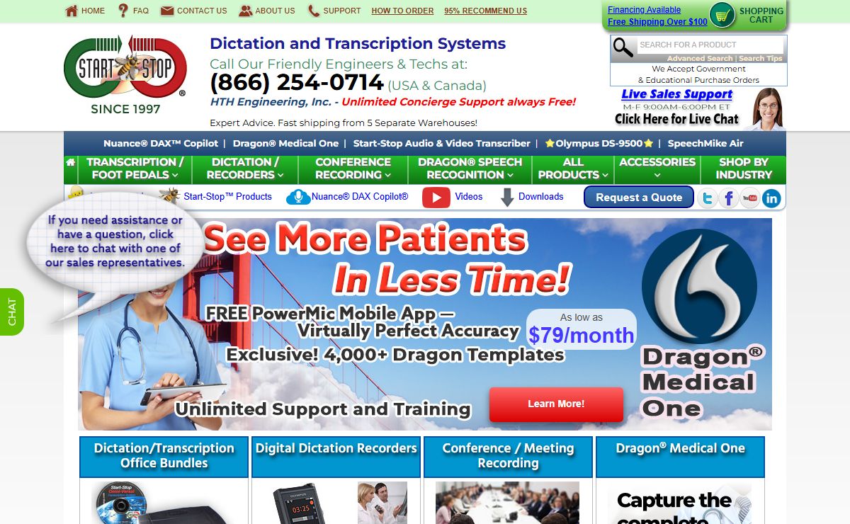 Dictation, Transcription Equipment | Speech Recognition Software- StartStop.com