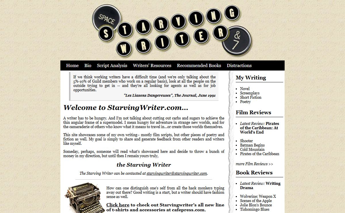 Starving Writer