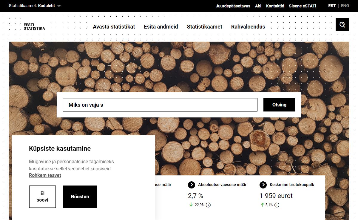 Avaleht | Statistikaamet
