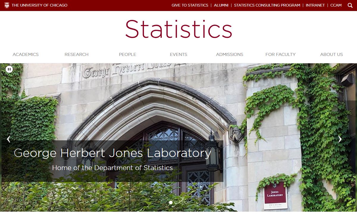 Department of Statistics | The University of Chicago