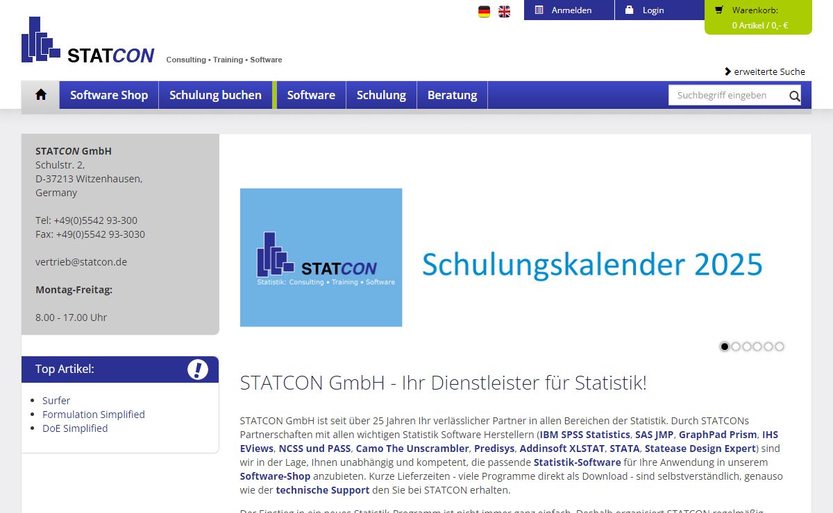 STATCON GmbH Statistiksoftware Shop