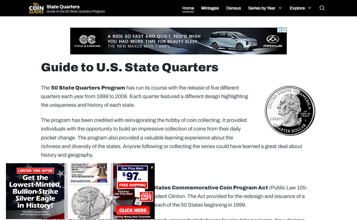 State Quarters | Guide to the 50 State Quarters Program