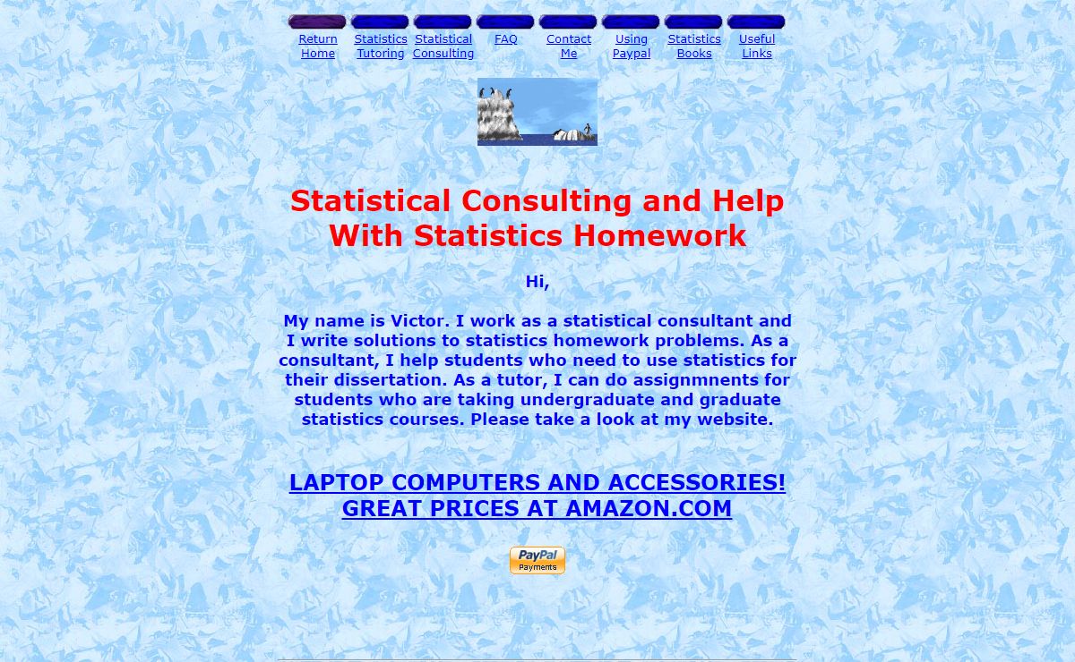 Statistical Consulting and Help With Statistics Homework