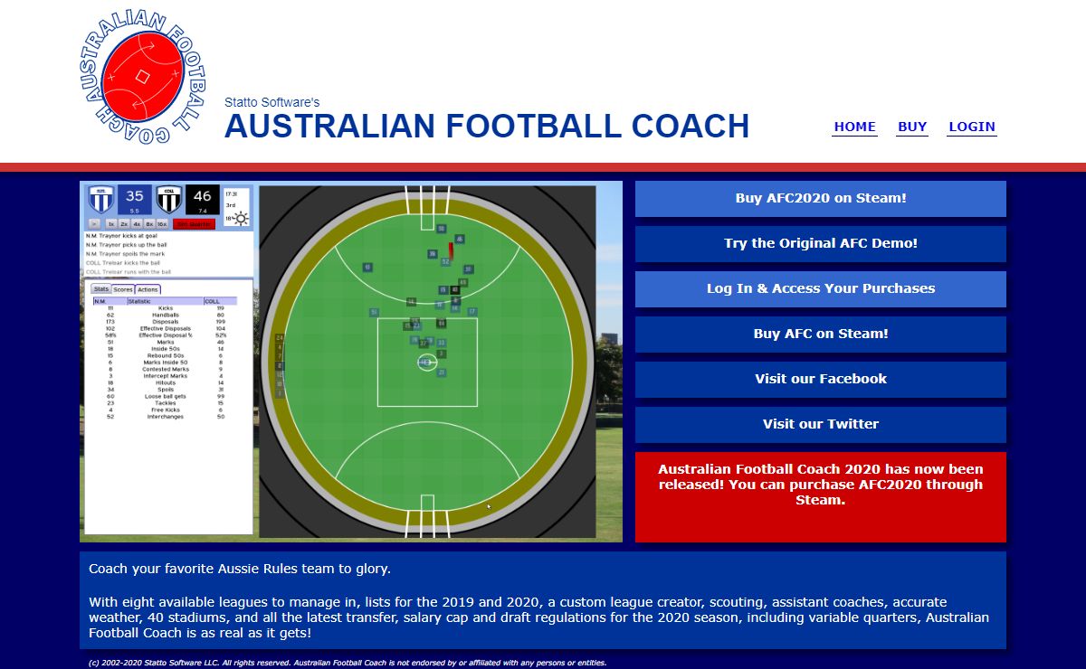 Australian Football Coach by Statto Software