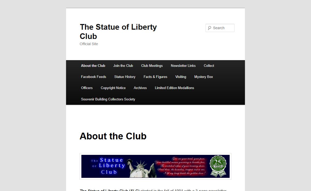 About the Club - The Statue of Liberty Club