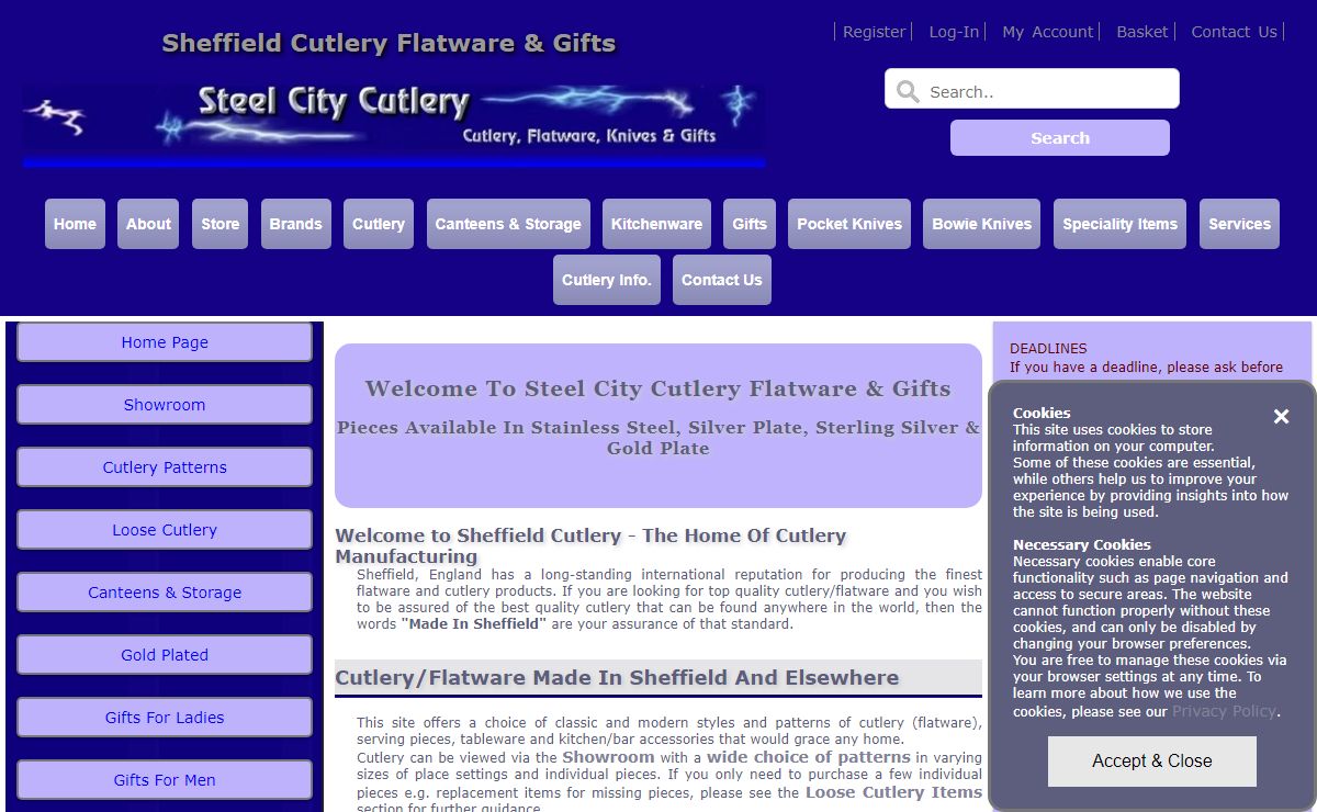 Sheffield Cutlery & Flatware - Sterling Silver, EPNS (Silver Plate) and Stainless Steel | Replating Services