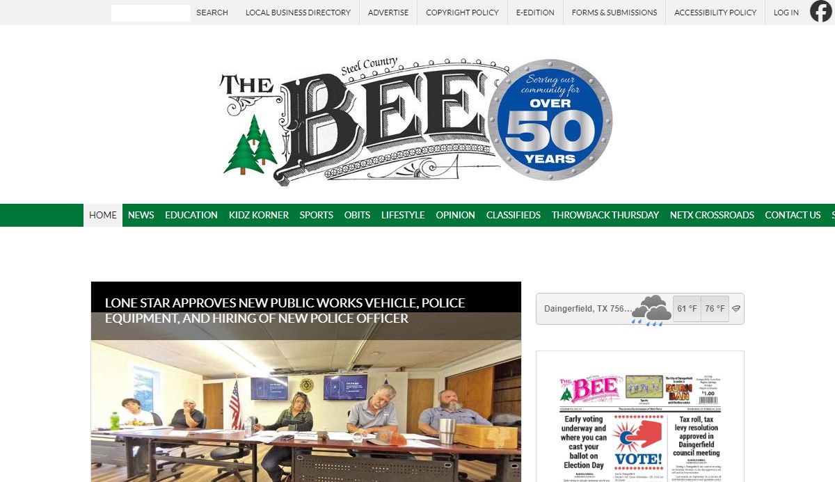 Daingerfield Bee |