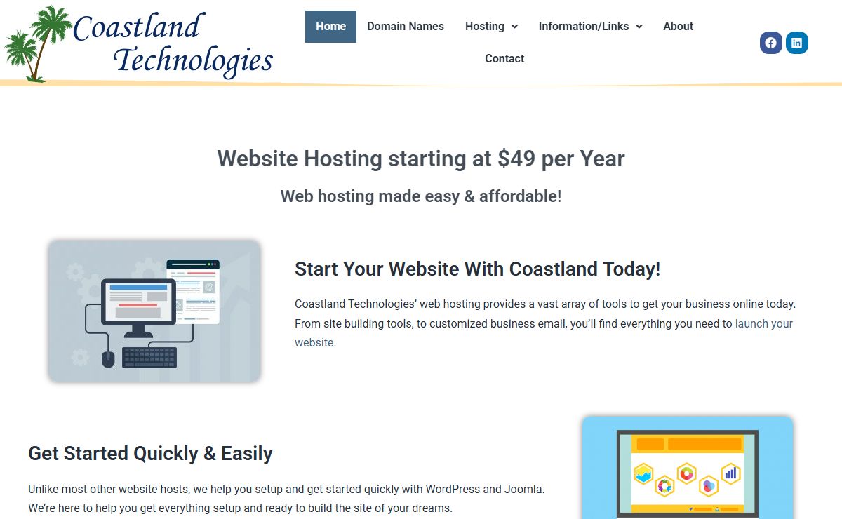Coastland Technologies – Website Hosting and Domain Names