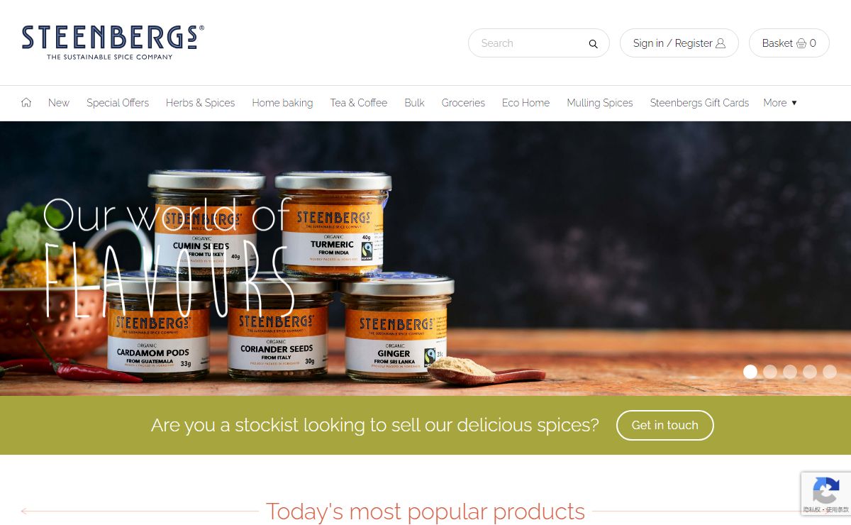 Steenbergs - Organic Fairtrade Spices, Teas and Ethical Shopping