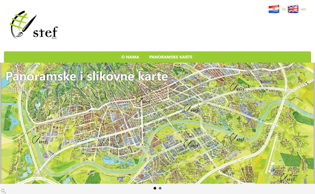 STEF d.o.o.Izrada svih vrsta karata (hrvatske turističke karte, zagrebačke karte, karta zagreba, karta hrvatske...)