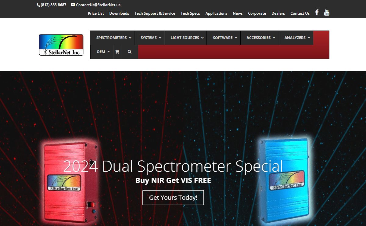 Spectrometer System Home - StellarNet, Inc.