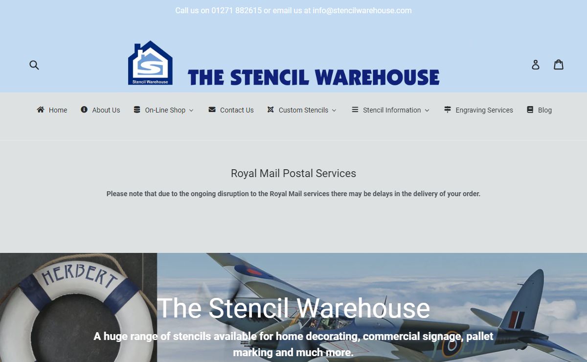 The Stencil Warehouse manufacturer of custom and commercial stencils