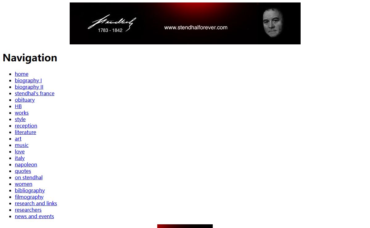 Stendhal - stendhalforever.com - A Tribute to Marie-Henri Beyle (1783-1842)